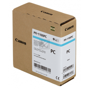 CANON Tintenpatrone photo cyan PFI1100PC iPF PRO-2000/PRO-6000S 160ml CANON Tintenpatrone photo cyan PFI1100PC iPF PRO-2000/PRO-6000S 160ml