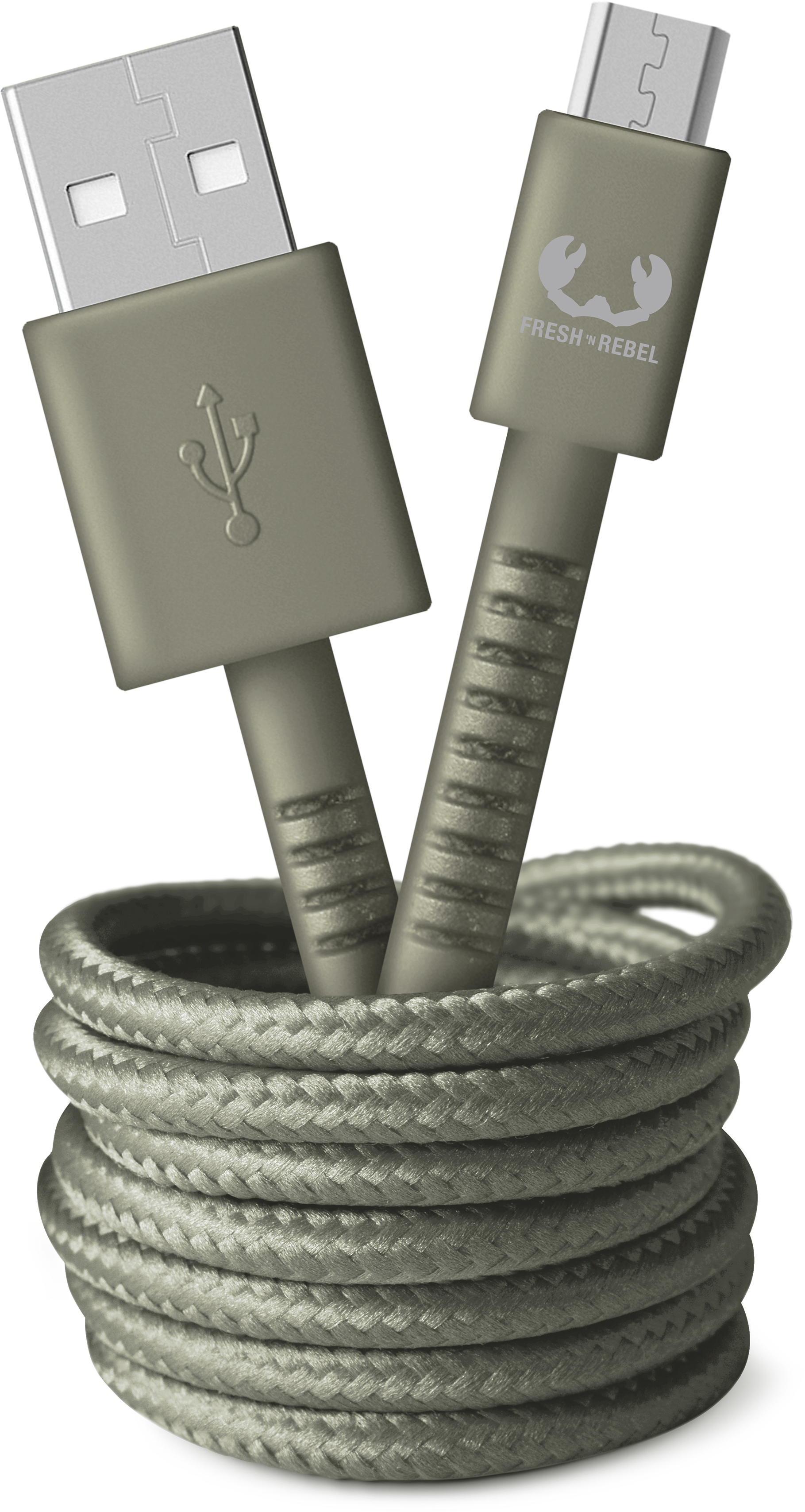 FRESH'N REBEL USB A to Micro USB 2UMC200DG 2m Dried Green