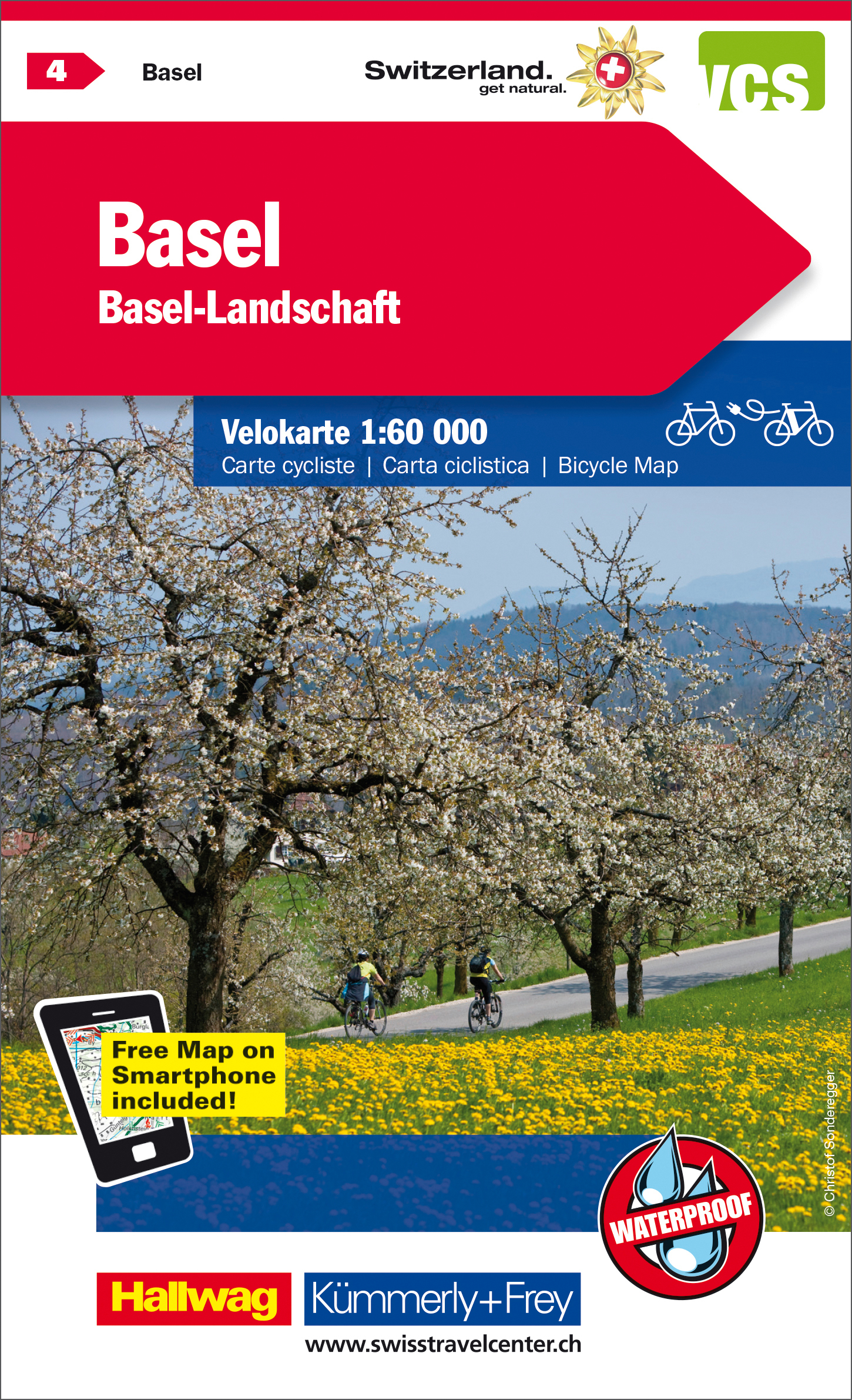 KÜMMERLY+FREY Velokarte Basel-Land 325902404 1:60'000 KÜMMERLY+FREY Velokarte Basel-Land 325902404 1:60'000