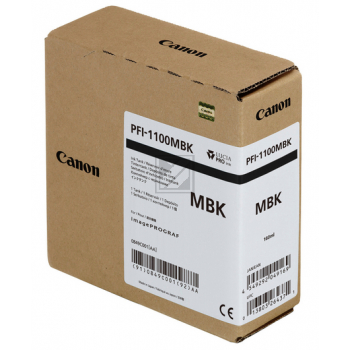 CANON Tintenpatrone matt schwarz PFI1100MB iPF PRO-2000/PRO-6000S 160ml CANON Tintenpatrone matt schwarz PFI1100MB iPF PRO-2000/PRO-6000S 160ml