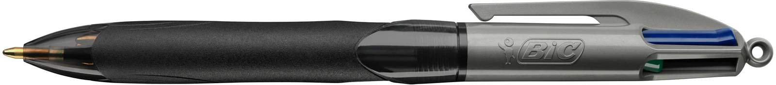 BIC Kugelschreiber 4 Colours 0.4mm 526283 mit Clip, GRIP PRO