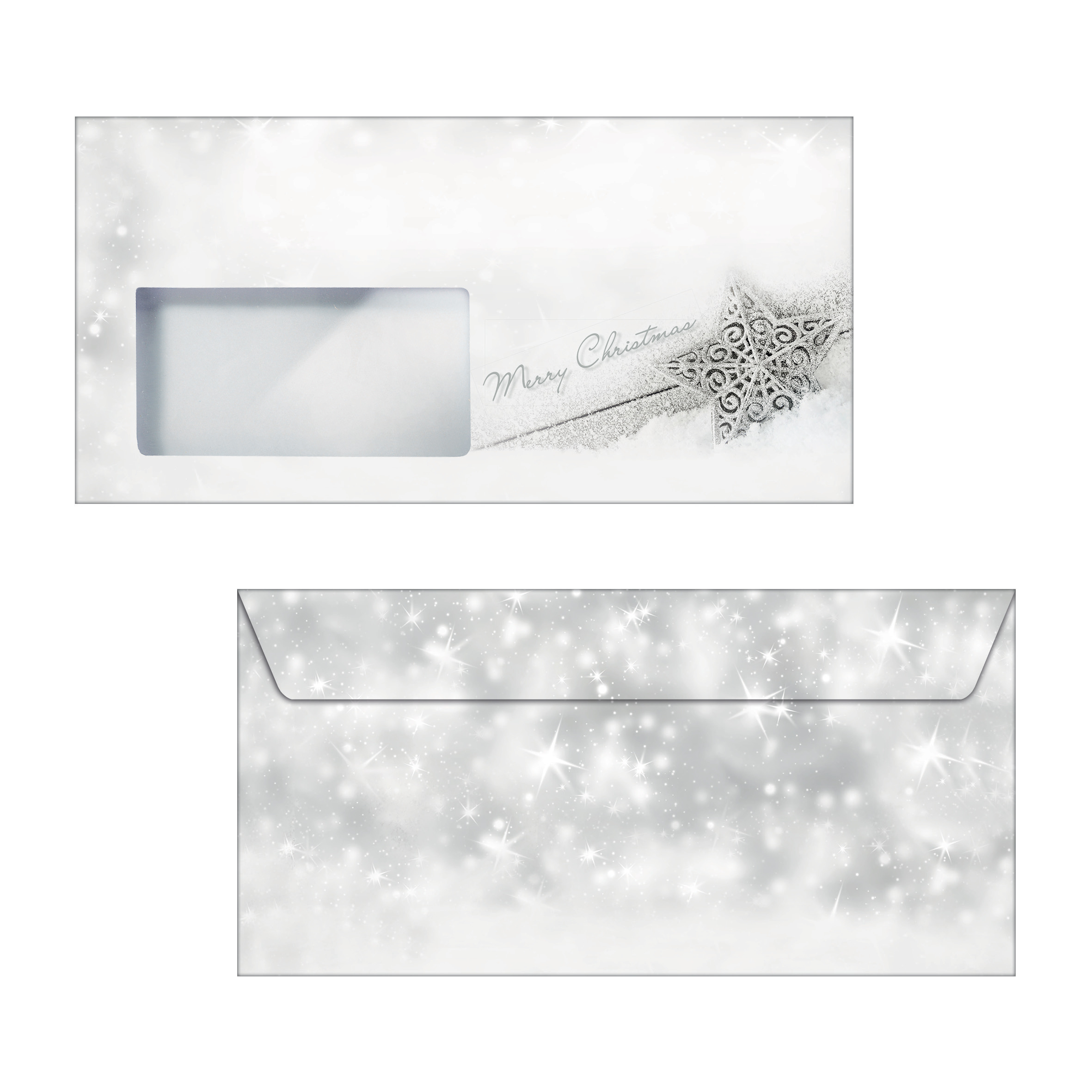 SIGEL Couvert Weihnachten C6/5 DU136 90g, Stars 50 Stück