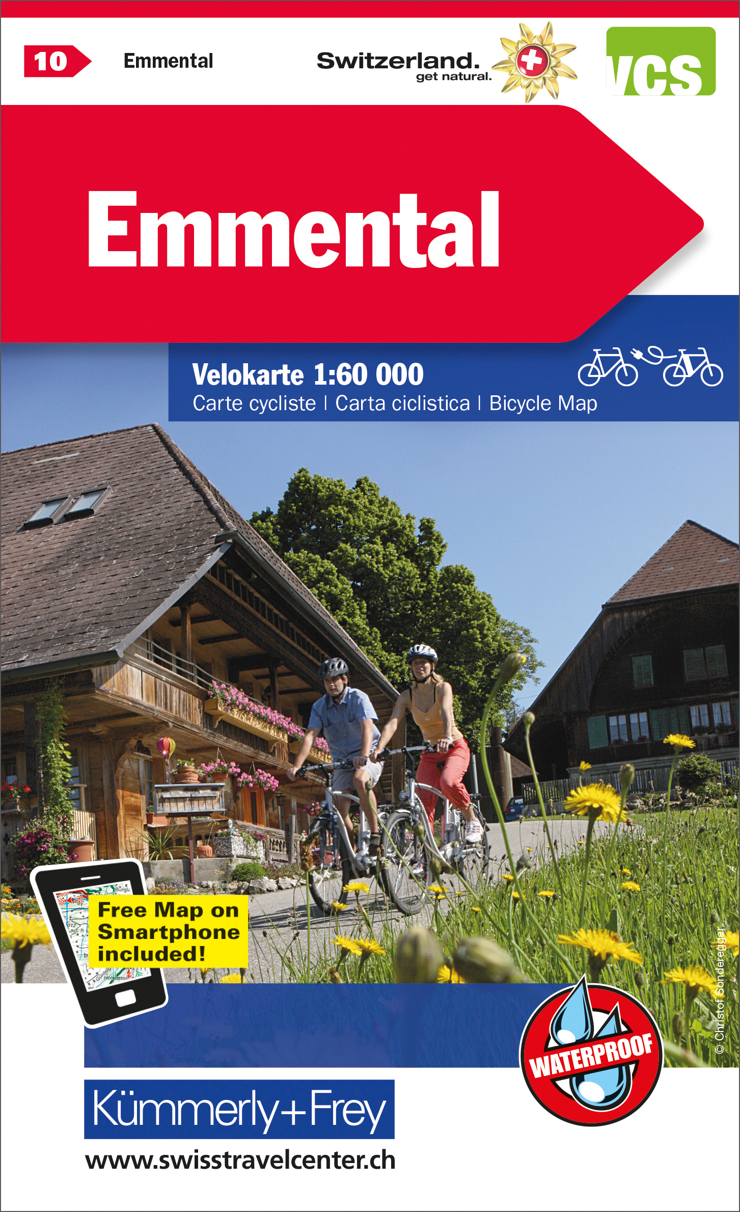 KÜMMERLY+FREY Velokarte 325902410 Emmental 1:60'000 KÜMMERLY+FREY Velokarte 325902410 Emmental 1:60'000