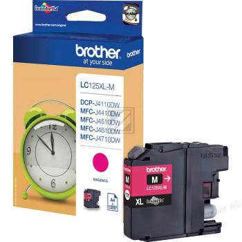 BROTHER Tintenpatrone XL magenta LC-125XLM DCP-J4110DW 1200 Seiten BROTHER Tintenpatrone XL magenta LC-125XLM DCP-J4110DW 1200 Seiten