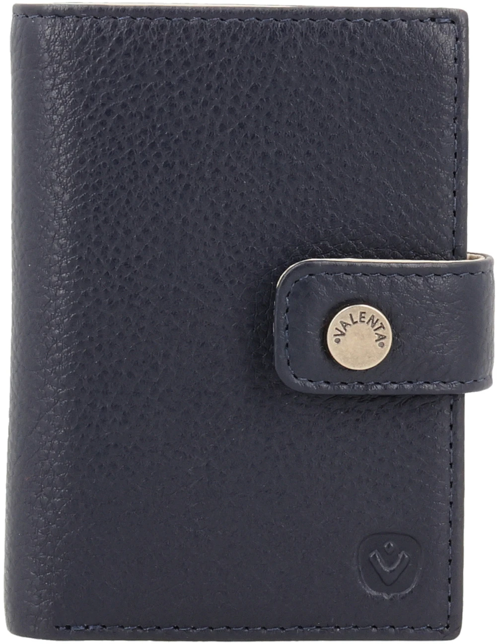 VALENTA Card Wallet Leather 588416 Luxe Navy