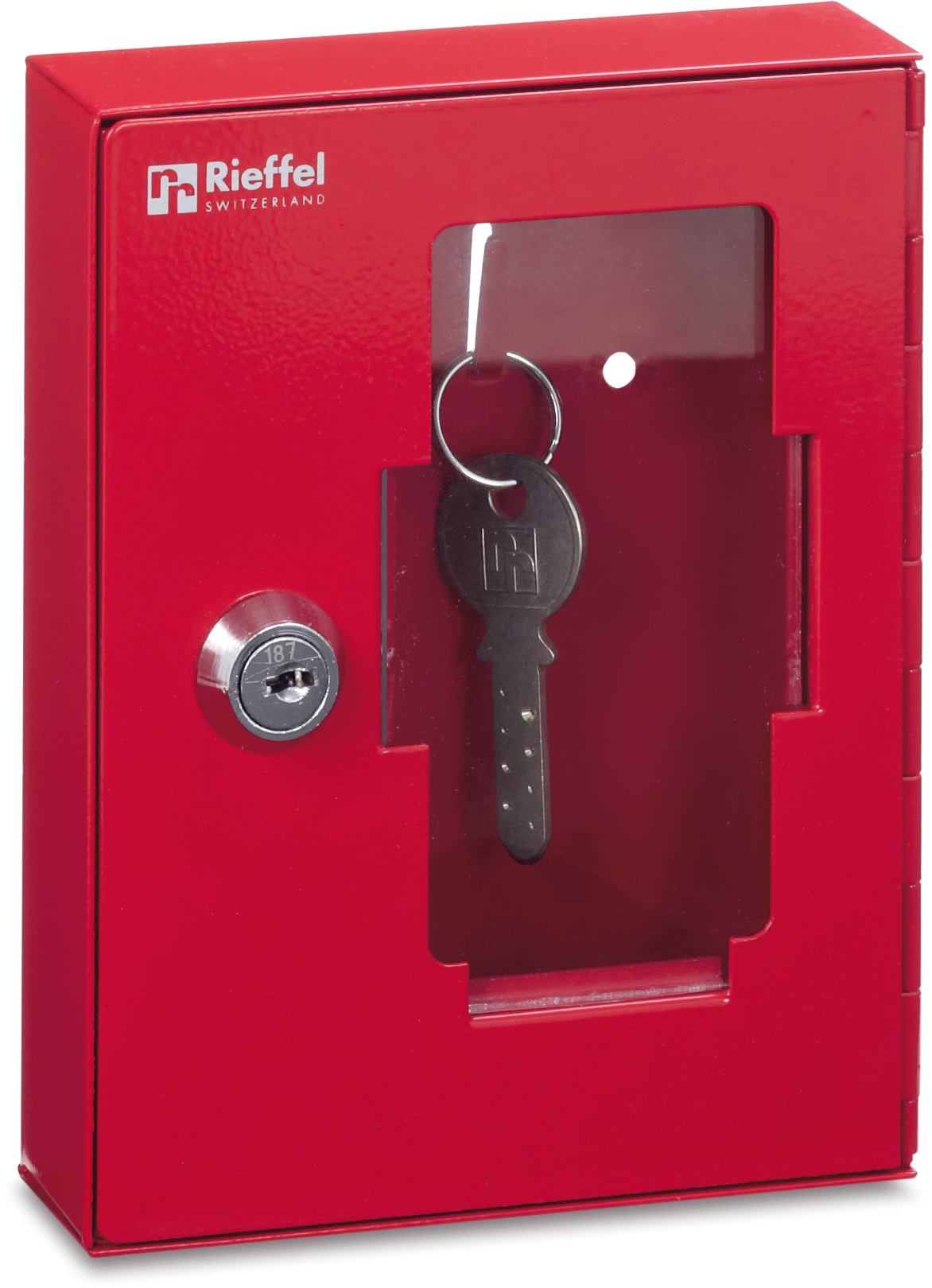RIEFFEL SWITZERLAND Notschlüsselkasten K_1 rot, 152x120x38mm RIEFFEL SWITZERLAND Notschlüsselkasten K_1 rot, 152x120x38mm