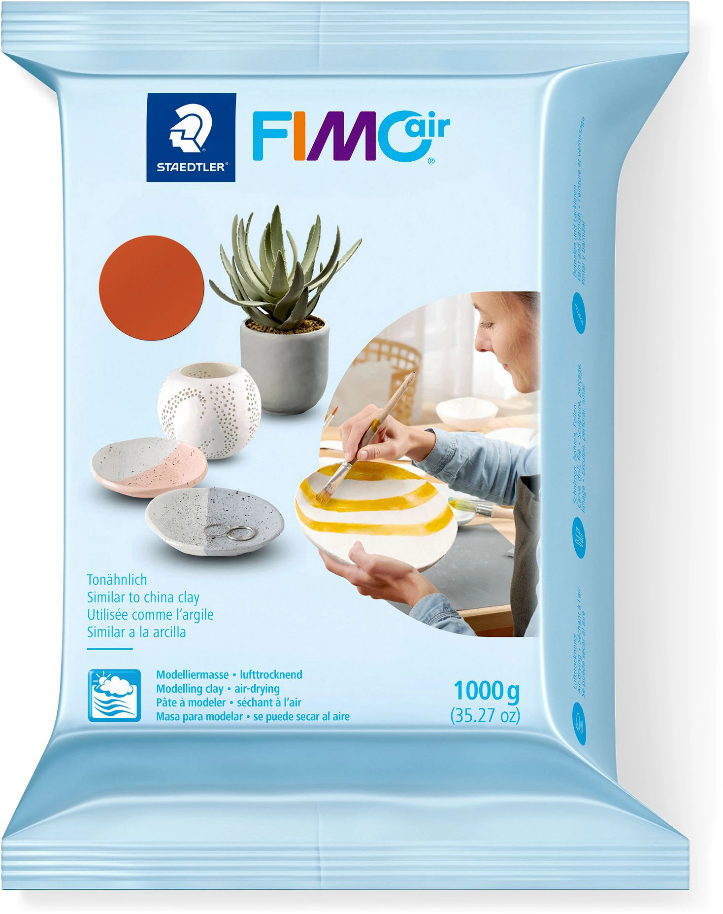 FIMO Knete Air 1kg 8101-76 terrakotta