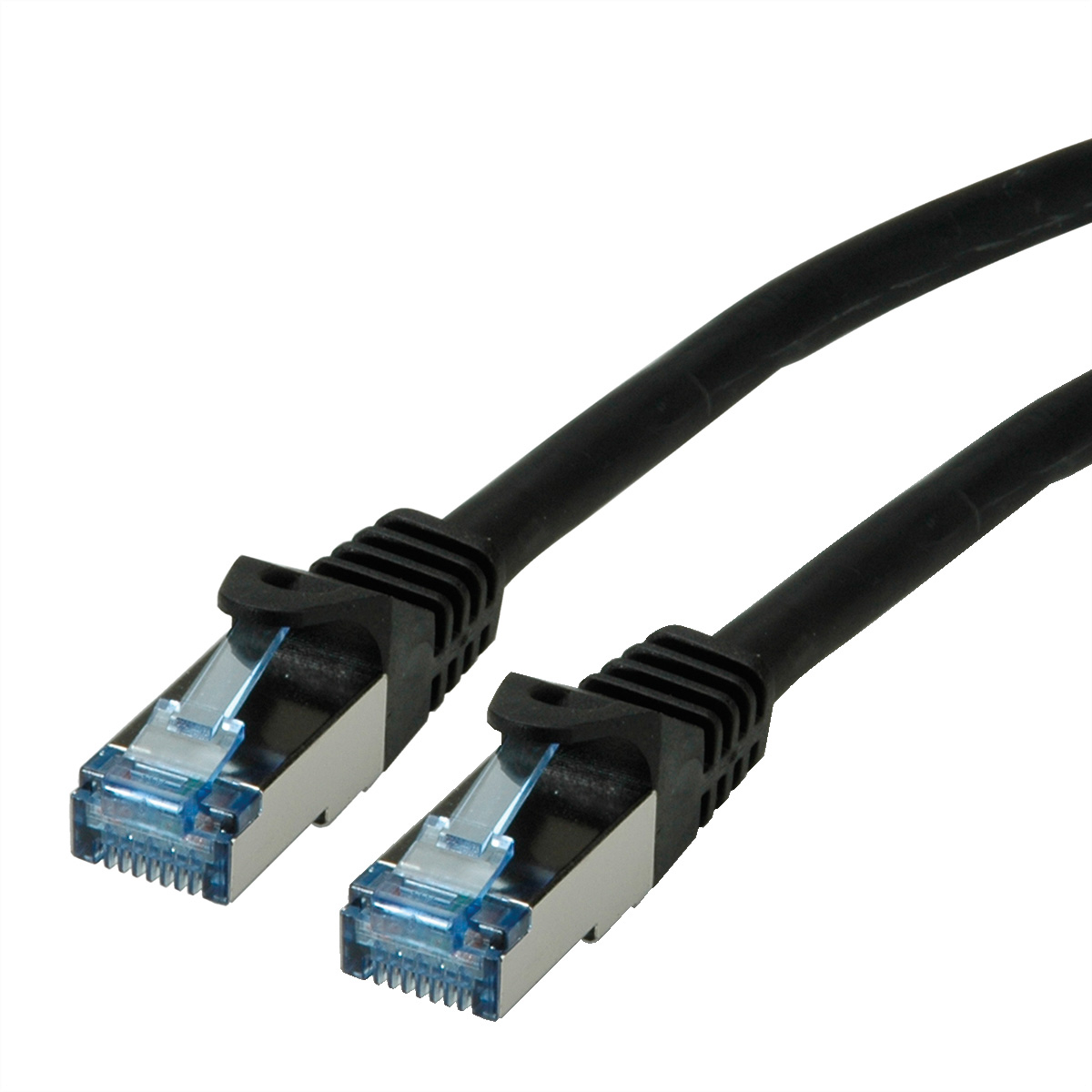 ROLINE Patchkabel, CAT.6a S/FTP 21.15.2851 Black, halogenfrei, CL 1m