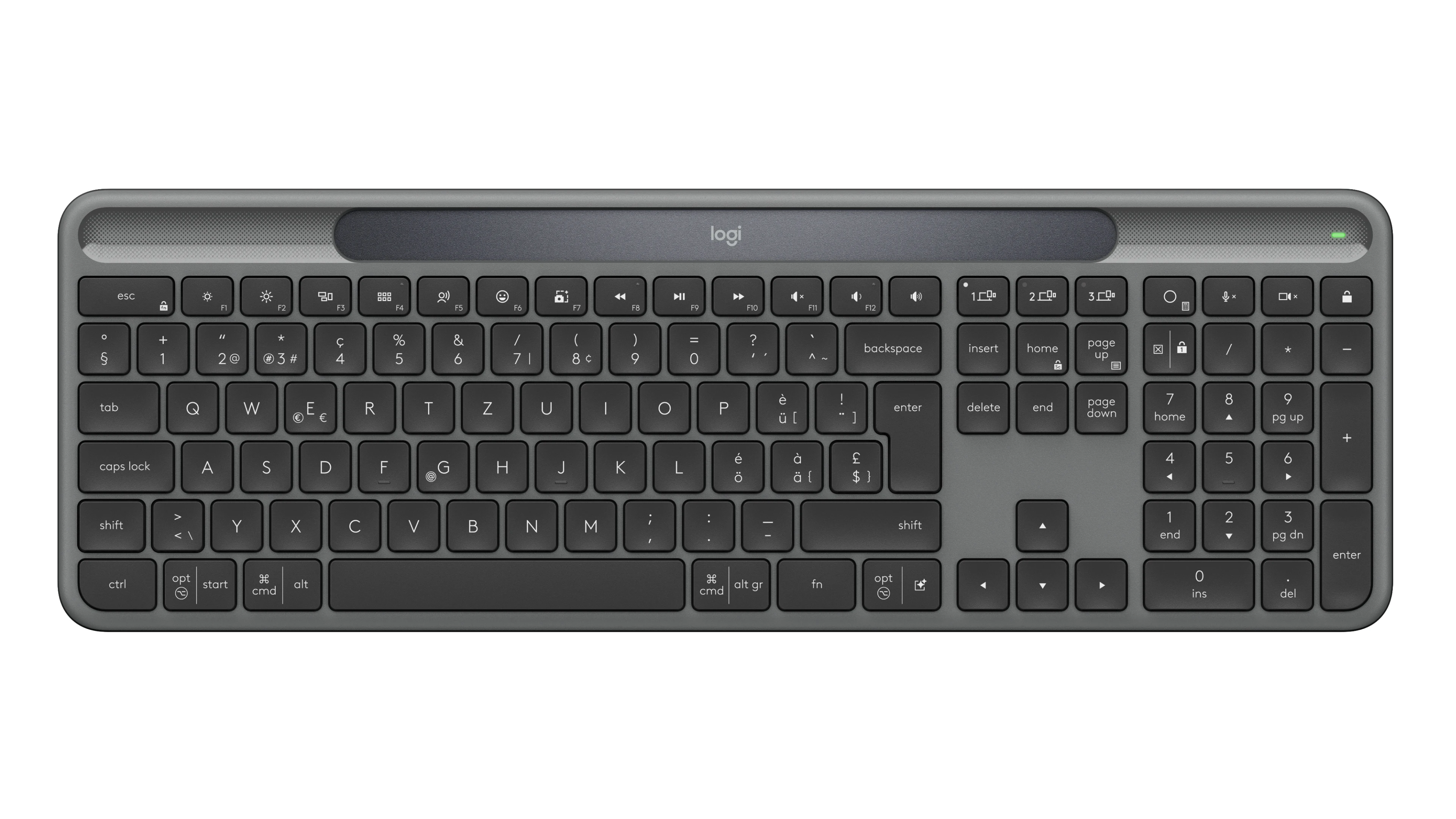 LOGITECH Tastatur Slim Solar+ K980 920-013756 CH-Layout