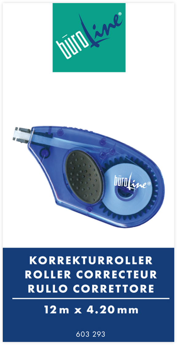 BÜROLINE Korrekturroller 4.2mmx12m 603293 Mono, transparent