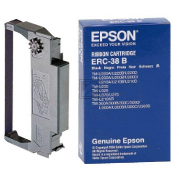 EPSON Farbband Nylon ERC 38 schwarz C43S015374 TM-U200 3 Mio.Zeichen EPSON Farbband Nylon ERC 38 schwarz C43S015374 TM-U200 3 Mio.Zeichen