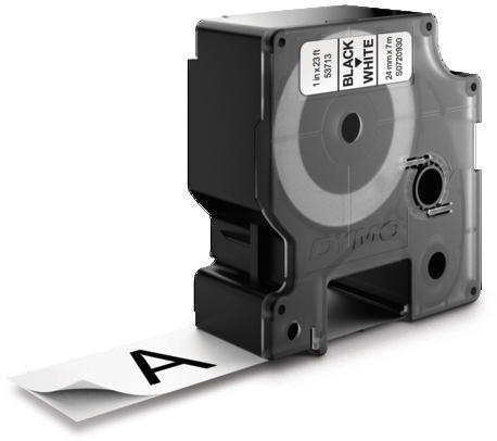 DYMO Schriftband D1 schwarz/weiss S0720930 24mm/7m DYMO Schriftband D1 schwarz/weiss S0720930 24mm/7m