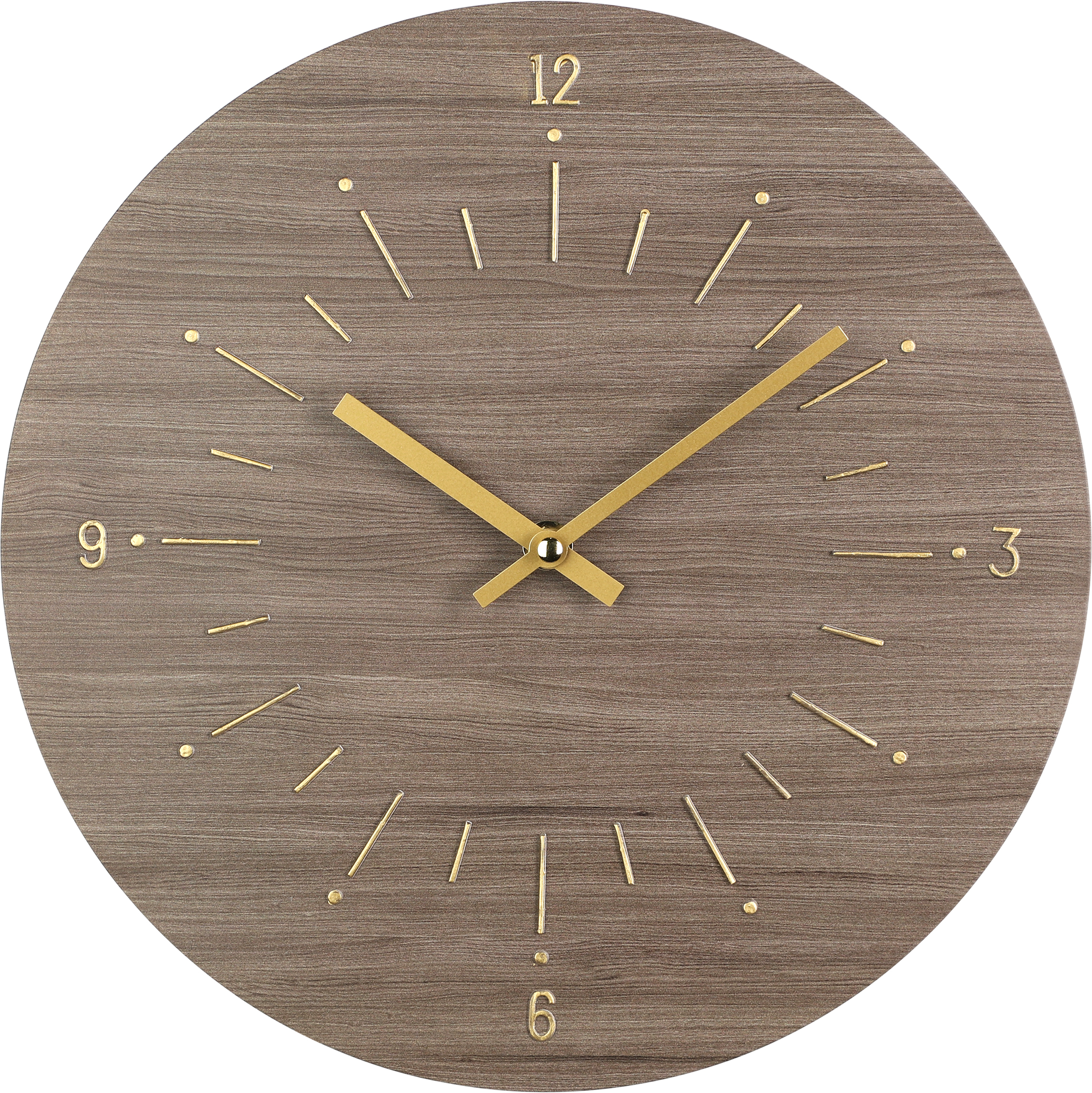 EGLO Wanduhr Takahagi 30cm 425508 braun/gold