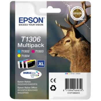 EPSON Multipack Tinte XL CMY T130640 Stylus SX525WD 3x10.1ml