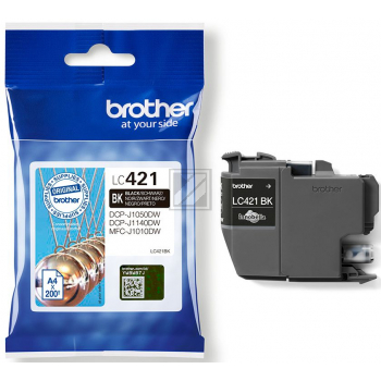 BROTHER Tintenpatrone schwarz LC-421BK DCP-J1050 200 Seiten BROTHER Tintenpatrone schwarz LC-421BK DCP-J1050 200 Seiten