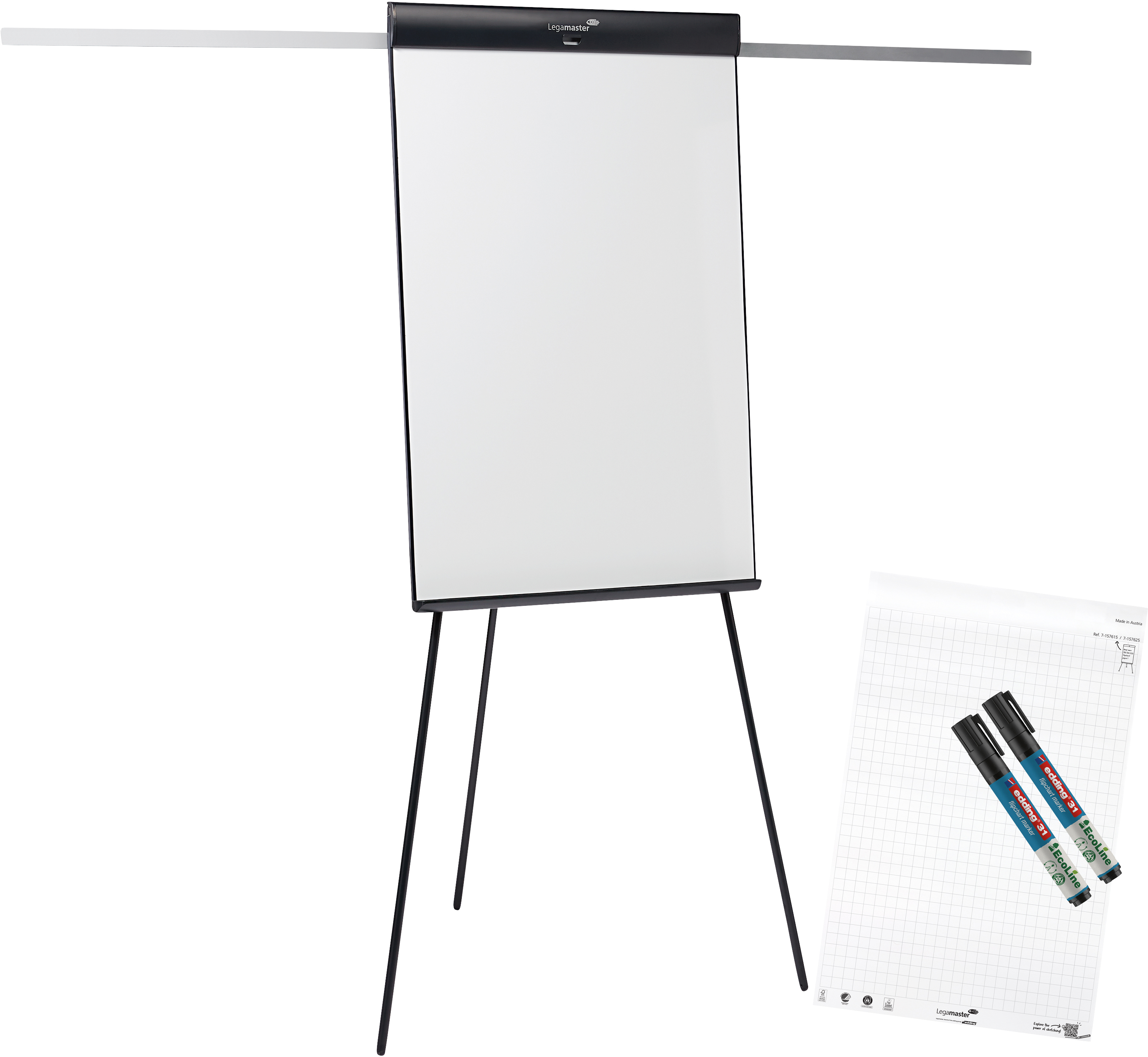 LEGAMASTER Flipchart Dreibein 120x77cm 7-152910 SKETCH PRO