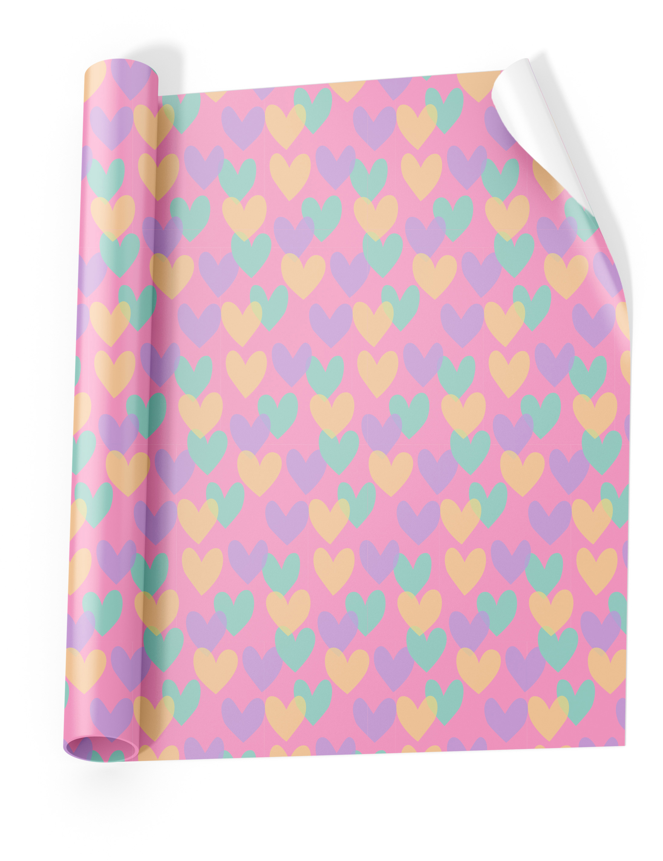 ANCOR Einfasspapier rosa 124255 B'Log Hearts 70x100cm