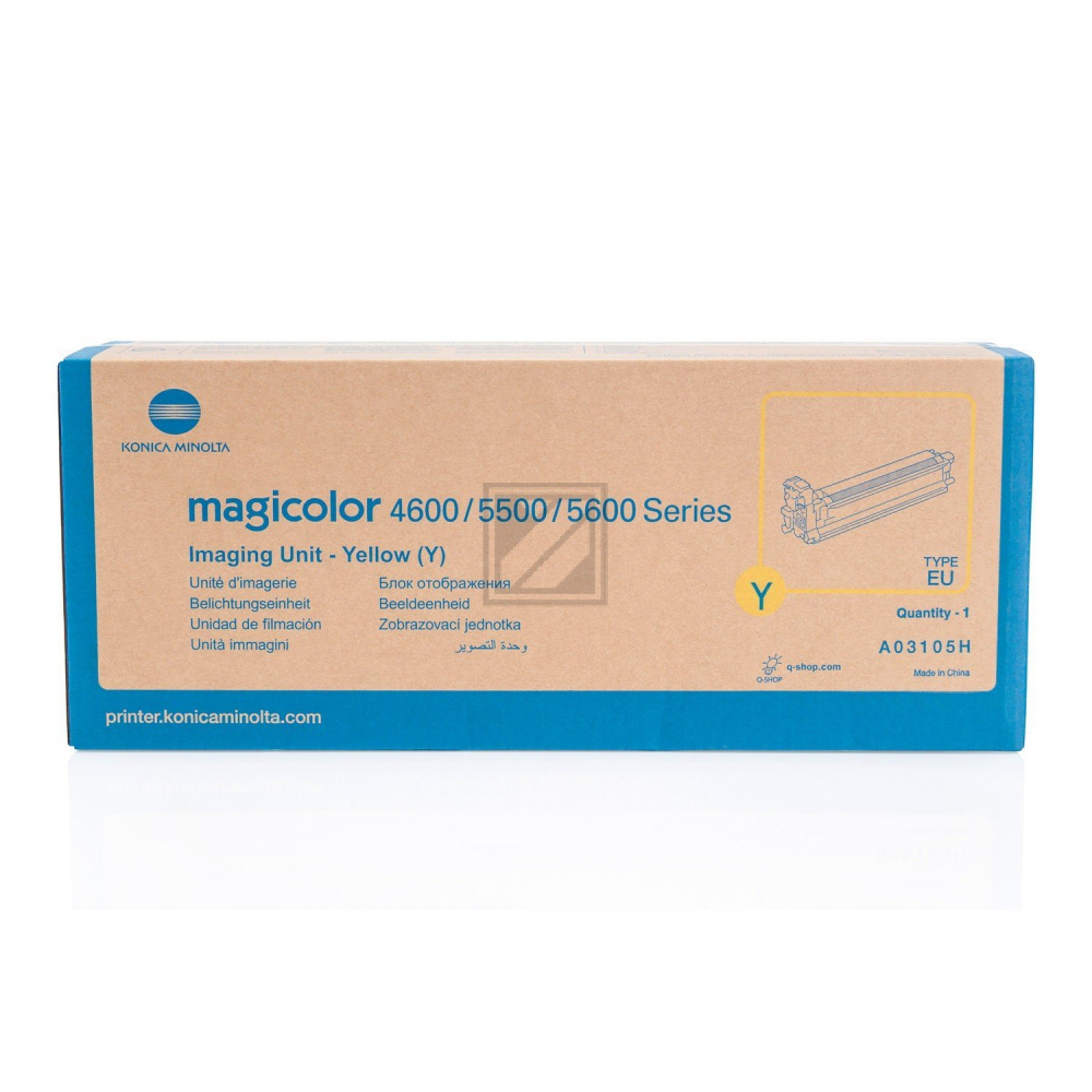 KONICA MINOLTA Print Unit yellow A03105H Magicolor 5550/70 30'000 S. KONICA MINOLTA Print Unit yellow A03105H Magicolor 5550/70 30'000 S.