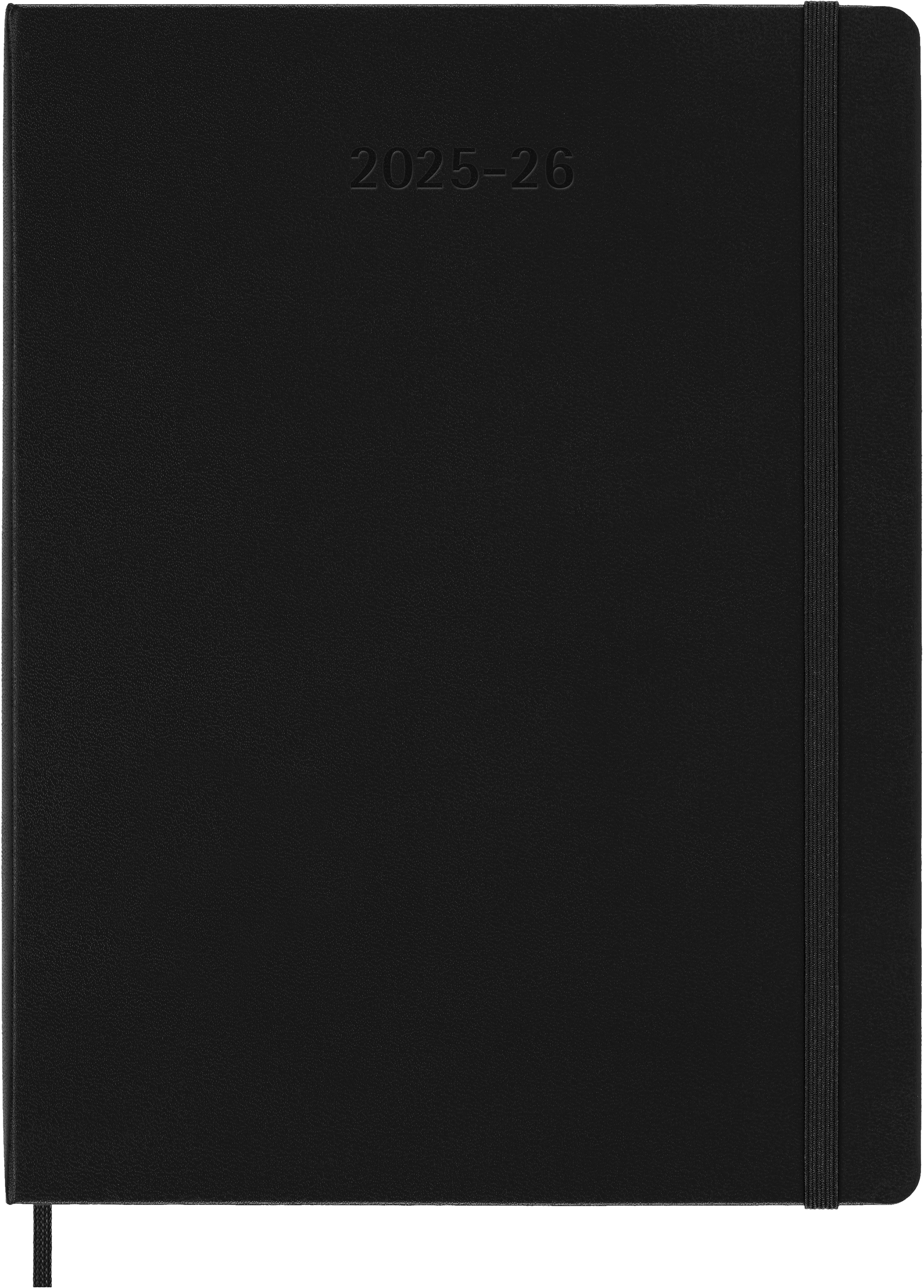 MOLESKINE Wochen-Notizkalender 25/26 DHB18WN4Y26 18M liniert HC schwarz 19x25cm