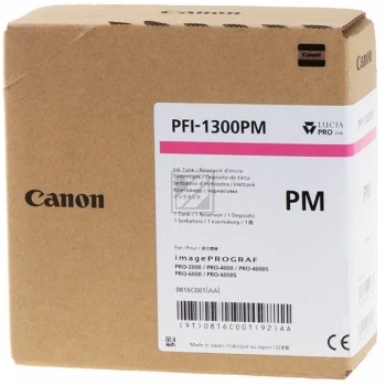 CANON Tintenpatrone photo magenta PFI1300PM iPF PRO-2000/PRO-6000S 330ml CANON Tintenpatrone photo magenta PFI1300PM iPF PRO-2000/PRO-6000S 330ml