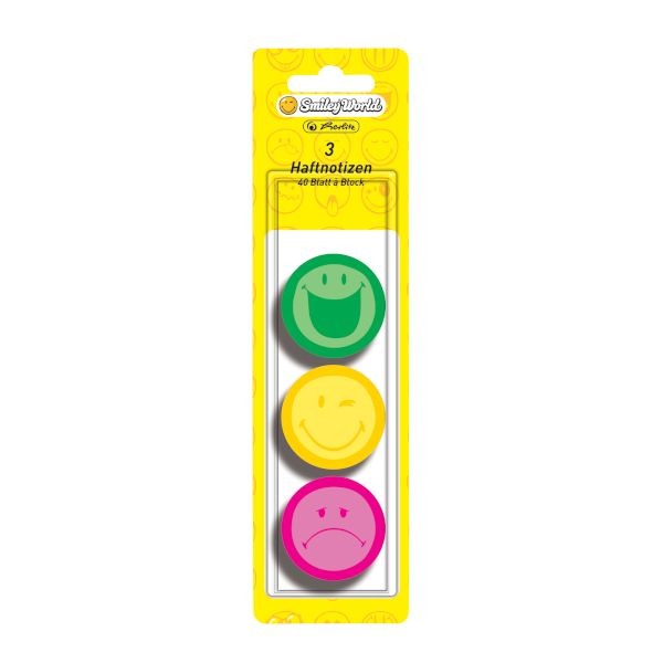 HERLITZ Haftnotizblock 3 x 40 Blatt 11238003 3 Stück