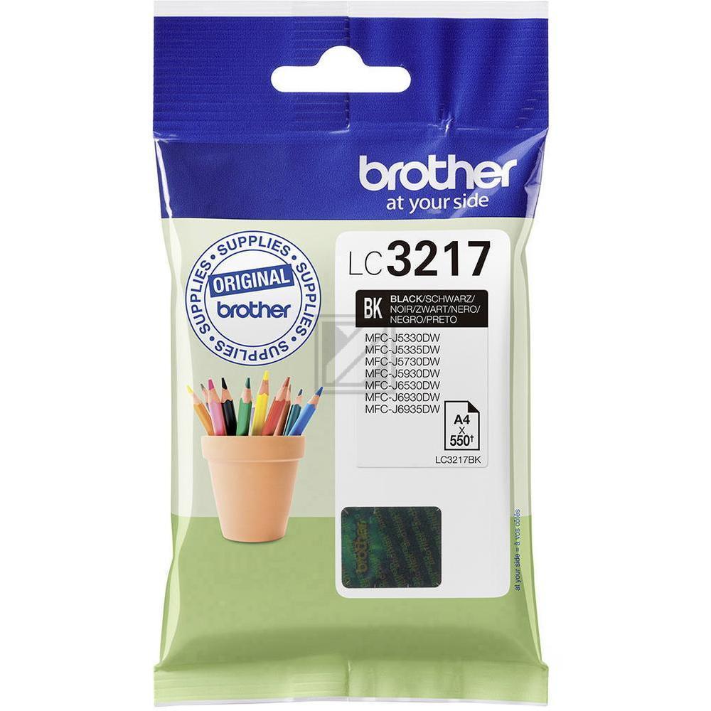 BROTHER Tintenpatrone schwarz LC-3217BK MFC-J6530DW 550 Seiten BROTHER Tintenpatrone schwarz LC-3217BK MFC-J6530DW 550 Seiten