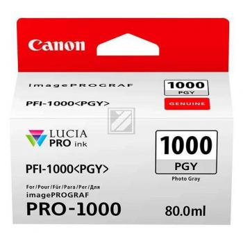 CANON Tintenpatrone photo grau PFI-1000 iPF PRO-1000 80ml CANON Tintenpatrone photo grau PFI-1000 iPF PRO-1000 80ml