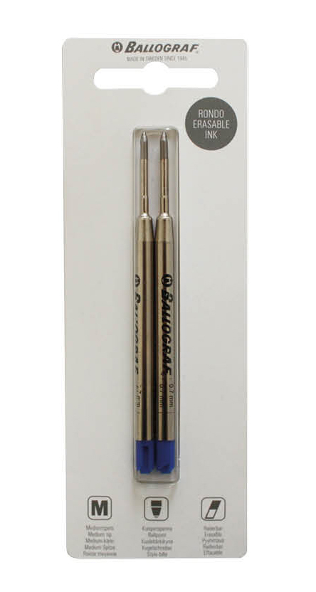 BALLOGRAF Ersatzminen Rondo Erase 199022 blau 2 Stück