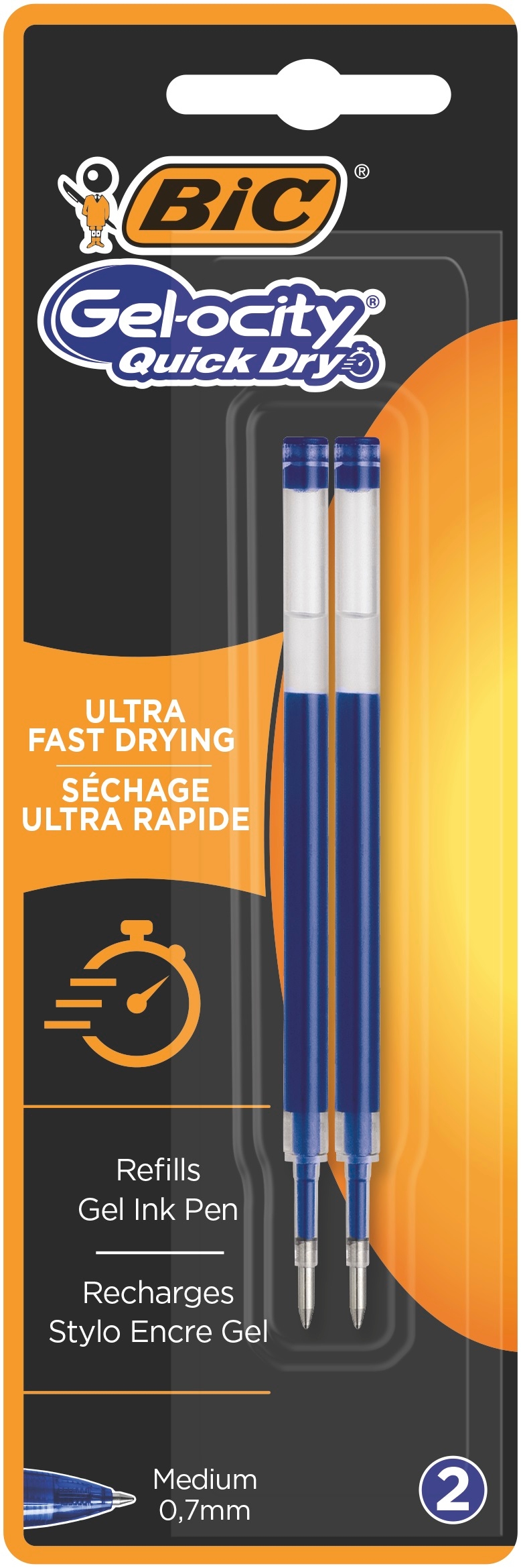 BIC Gel-ocity Quick Dry 0.7mm 967378 blau, Refill