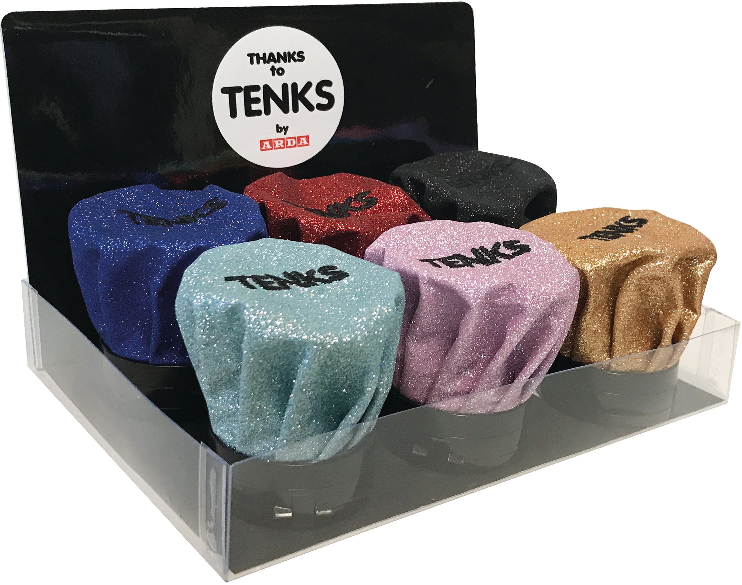 ARDA Dreifachspitzer TEK02SC TENKS Glitter 6 Stück