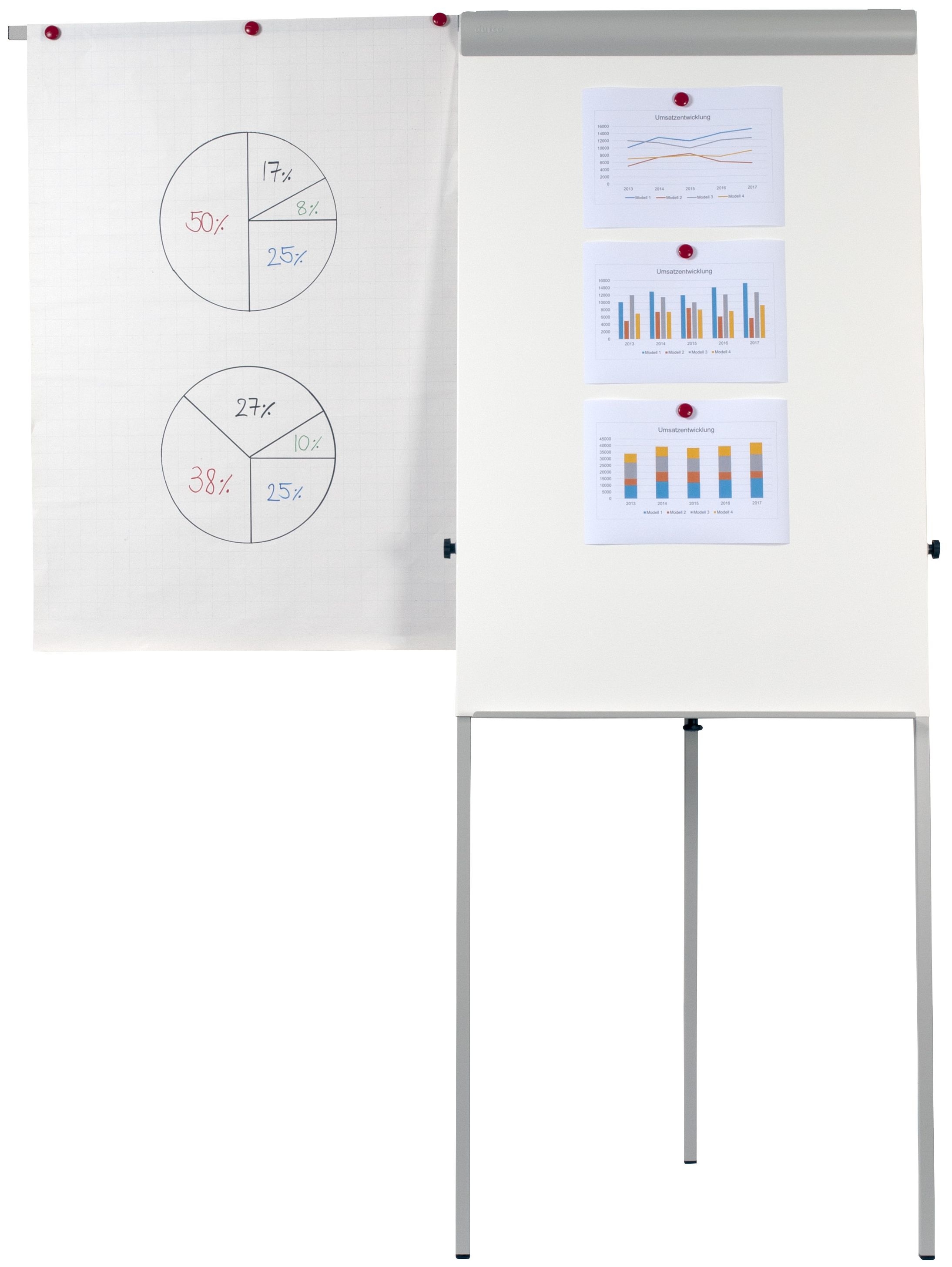 DUFCO Flipchart Standard 74x100cm 399.1 Ablage grau