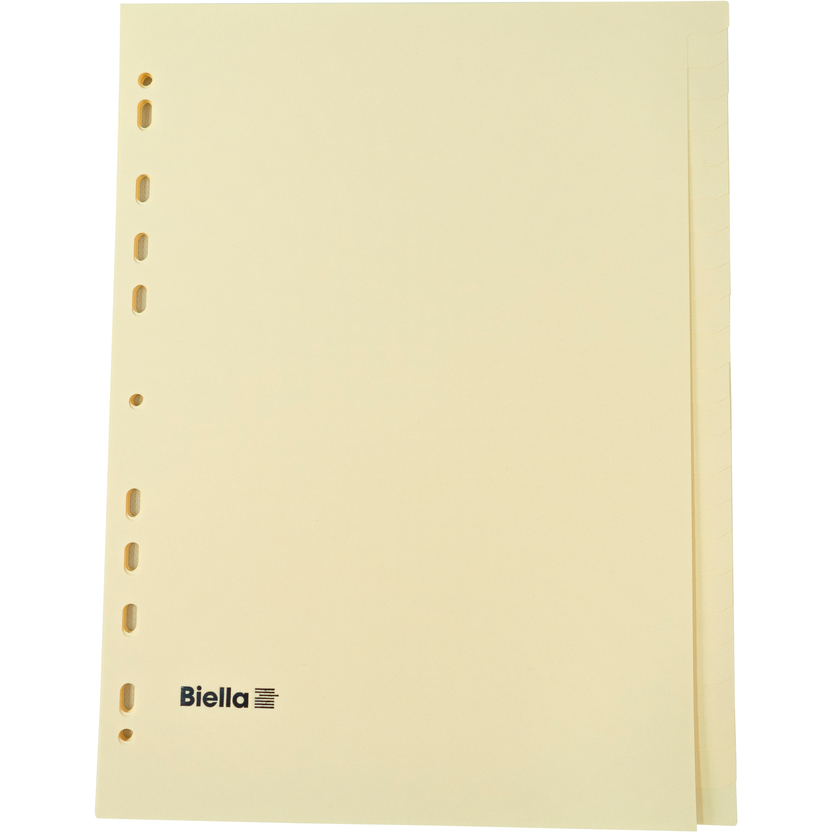 BIELLA Kartonregister A4 19542400U gelb 24-teilig