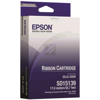 EPSON Farbband-Kassette schwarz S015139 DLQ-3000+/3500 EPSON Farbband-Kassette schwarz S015139 DLQ-3000+/3500