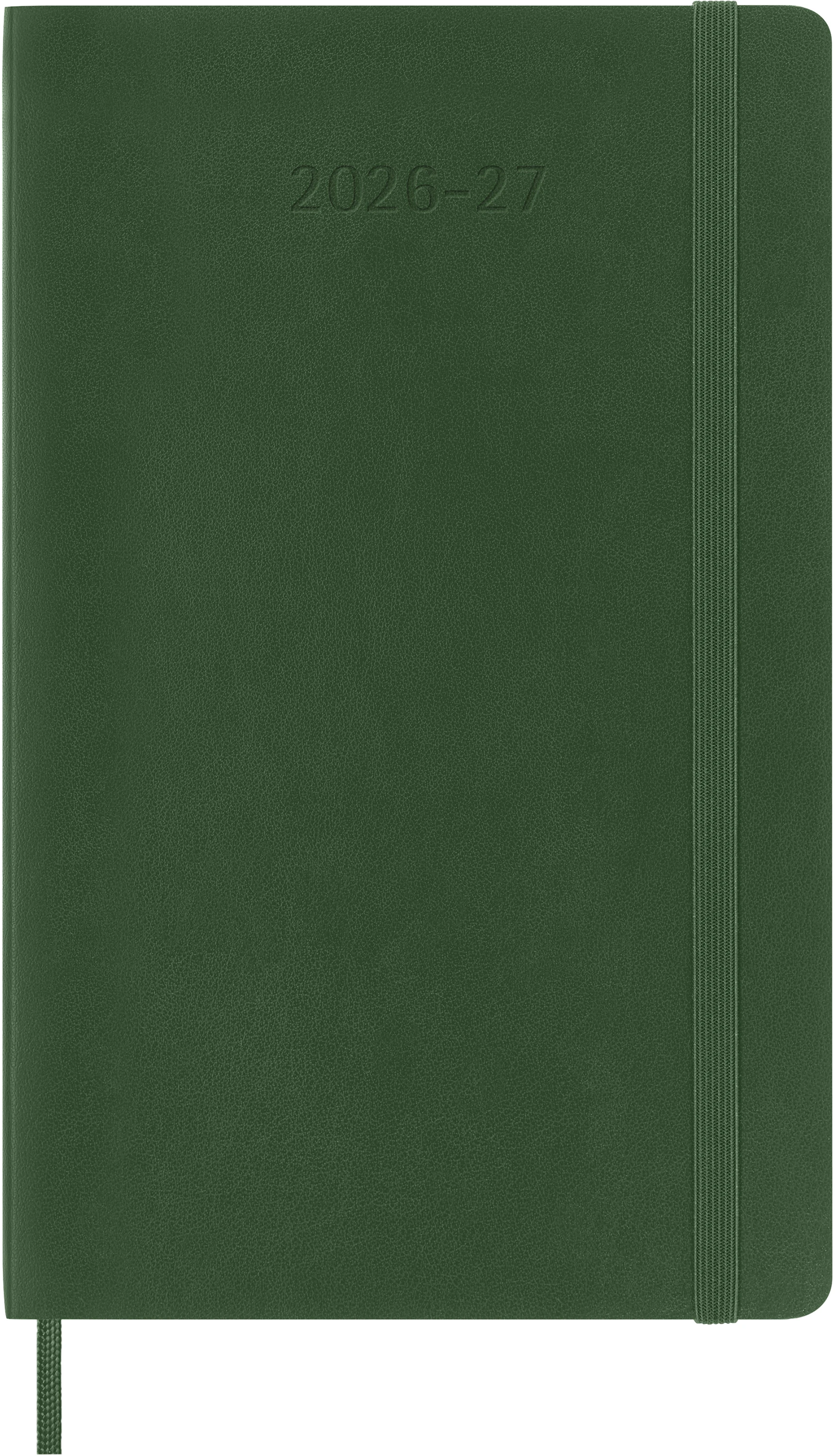 MOLESKINE Wochen-Notizkalender 26/27 DSK1518WN3Y27 18M liniert SC grün 13x21cm