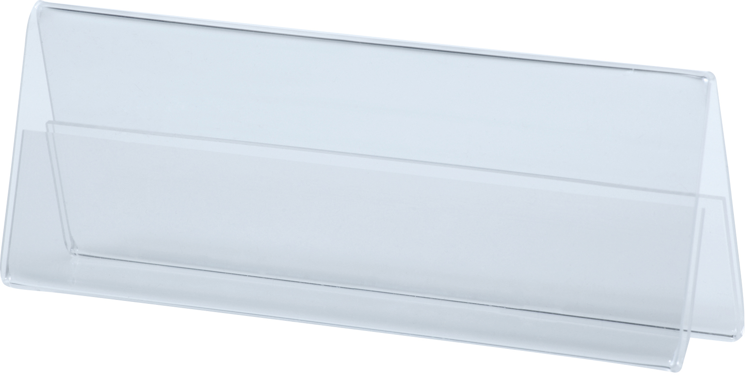 DEFLECTO Tischnamenschilder 48601 transparent A4