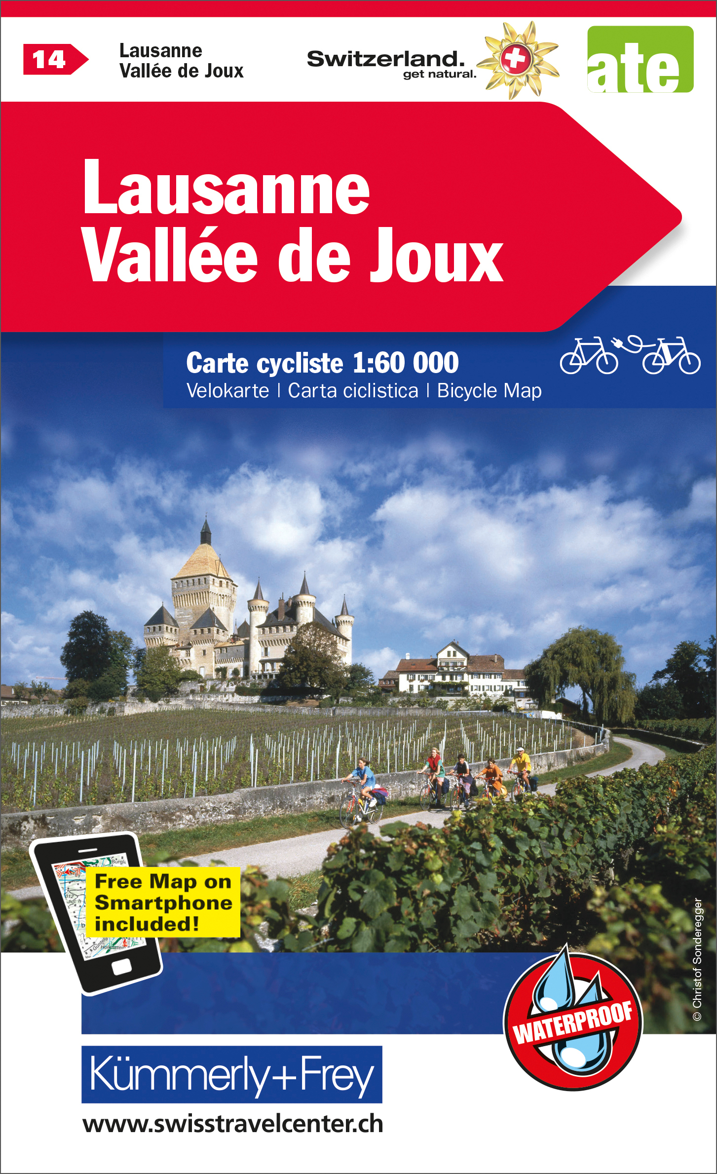 KÜMMERLY+FREY Velokarte 325902414 Lausanne-Vallée Joux 1:60'000 KÜMMERLY+FREY Velokarte 325902414 Lausanne-Vallée Joux 1:60'000