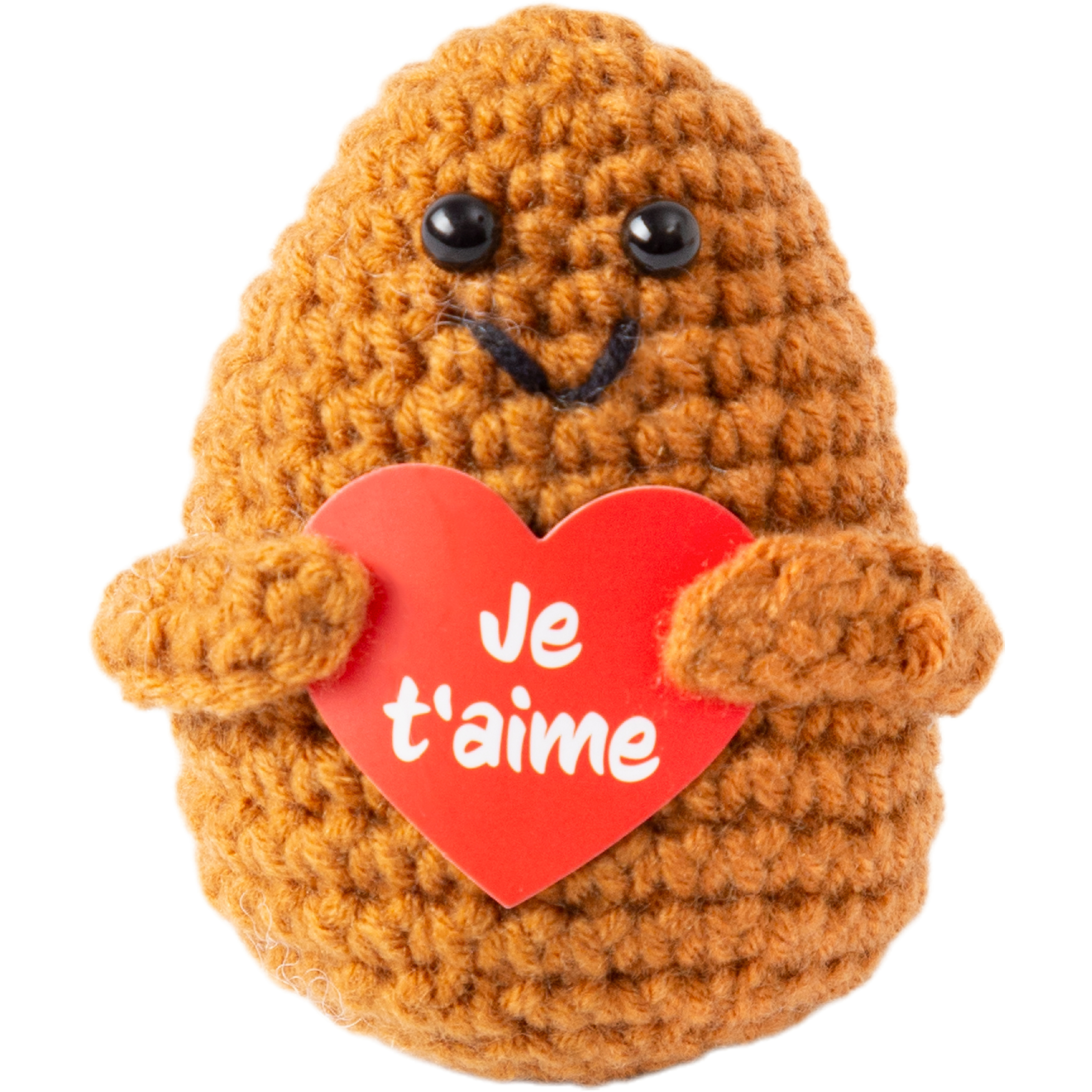I AM CREATIVE Positive Potato Je t'aime 8cm 1000-1461 braun