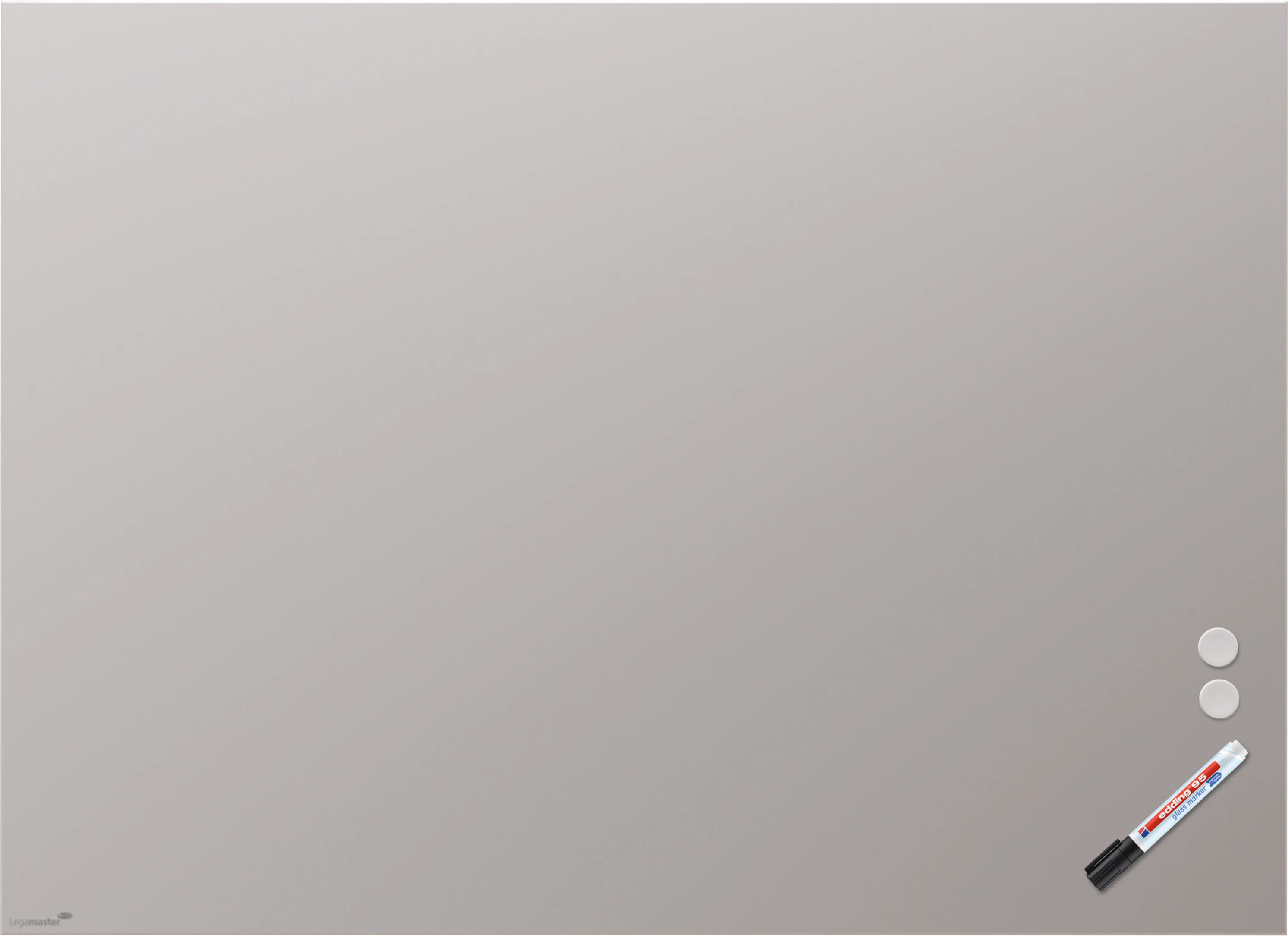 LEGAMASTER Glasboard 90x120cm 7-104954 matt, Warm Grey