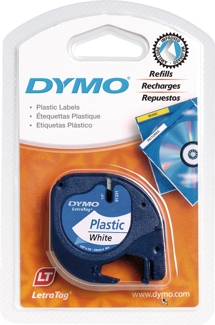 DYMO Schriftband LetraTag weiss S0721660 Plastik 12mmx4m DYMO Schriftband LetraTag weiss S0721660 Plastik 12mmx4m