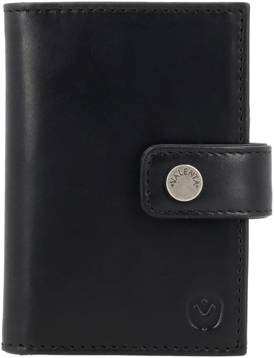 VALENTA Card Wallet Leather 588423 Black