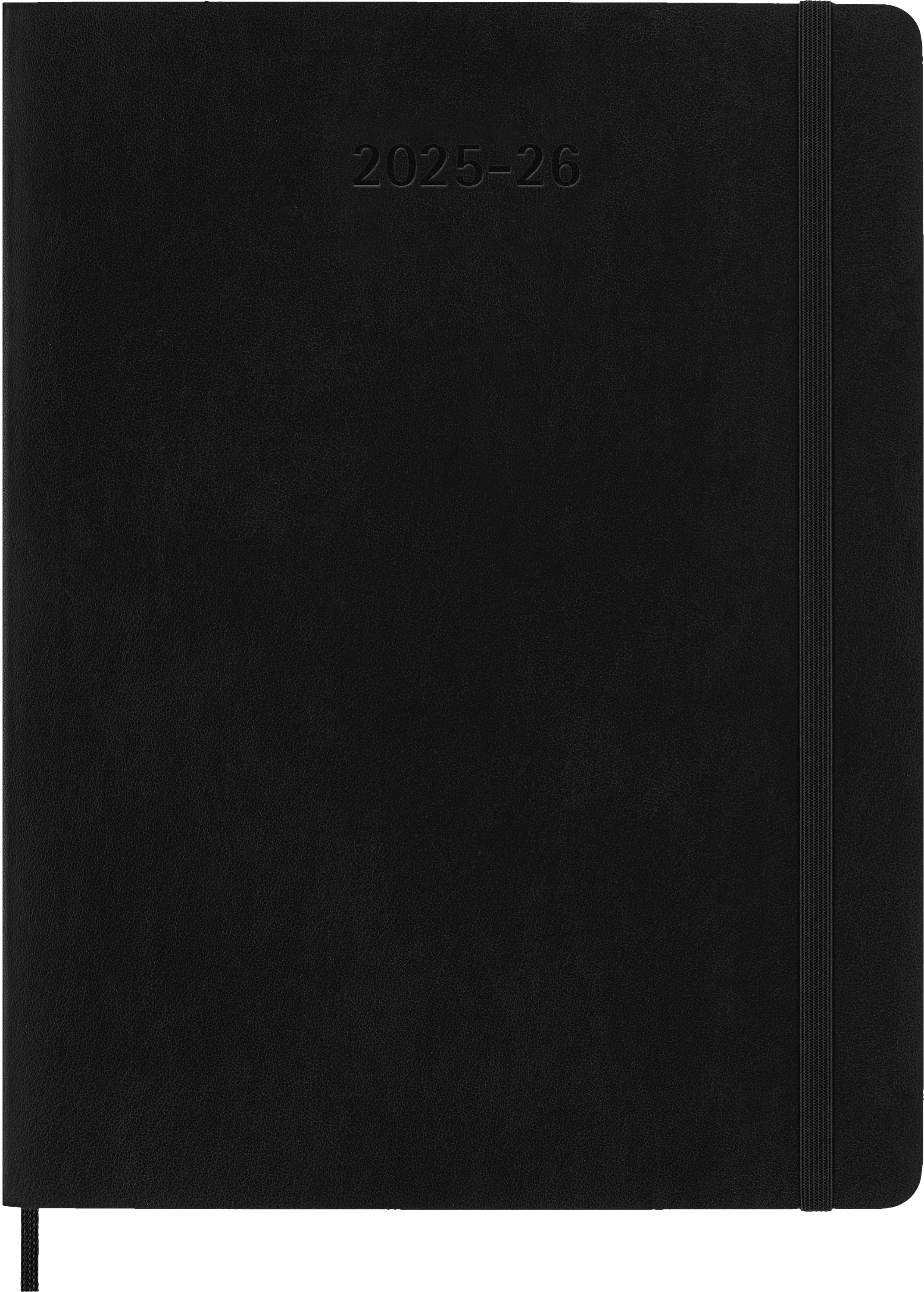 MOLESKINE Wochen-Notizkalender 25/26 DSB18WN4Y26 18M liniert SC schwarz 19x25cm