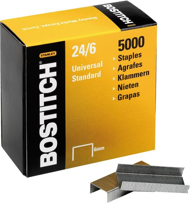 BOSTITCH Heftklammern 24/6 mm 2465MGAL 5000 Stück