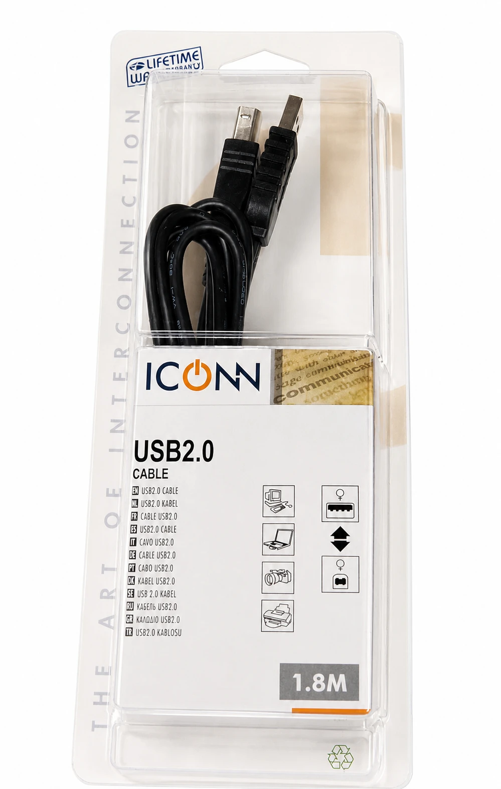 NEUTRAL USB-/IEEE 1394-Kabel 1.8m USB-AMBM-1.8 schwarz