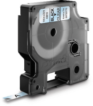 DYMO Schriftband D1 schwarz/transp. S0720770 6mm/7m DYMO Schriftband D1 schwarz/transp. S0720770 6mm/7m