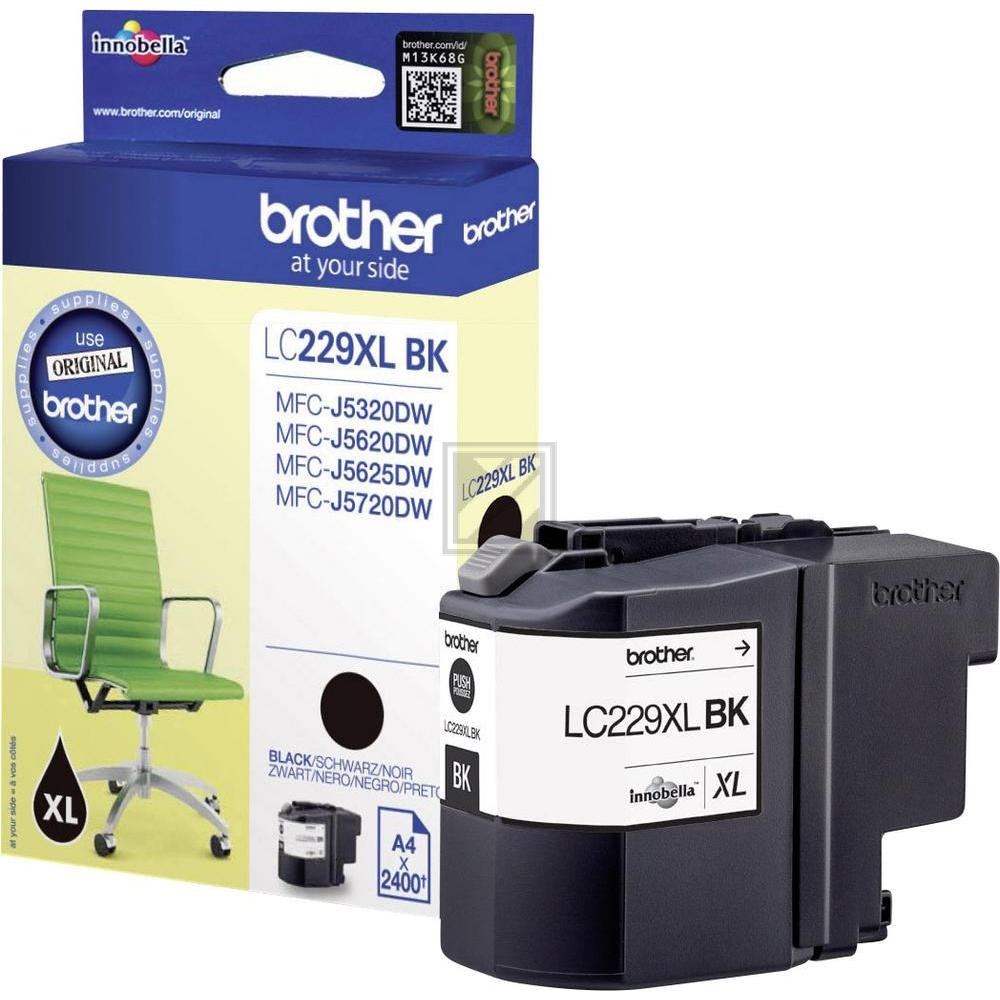 BROTHER Tintenpatrone schwarz LC-229XLBK MFC-J5720DW 2400 Seiten BROTHER Tintenpatrone schwarz LC-229XLBK MFC-J5720DW 2400 Seiten