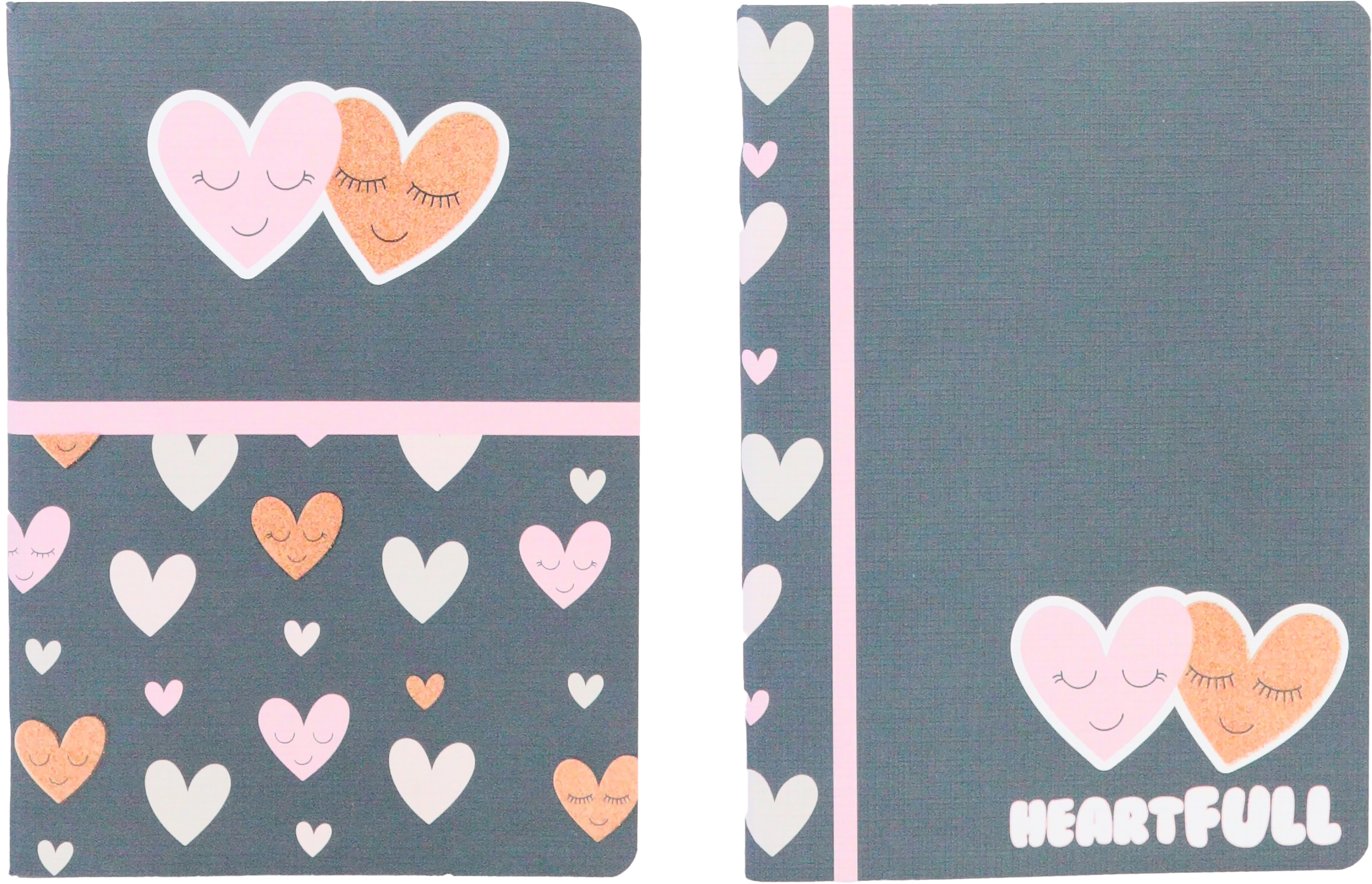 ANCOR Notizheft A4 118247 B'LOG HEARTS,90g,liniert 48Bl.