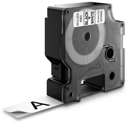 DYMO Schriftband D1 schwarz/weiss S0720830 19mm/7m DYMO Schriftband D1 schwarz/weiss S0720830 19mm/7m