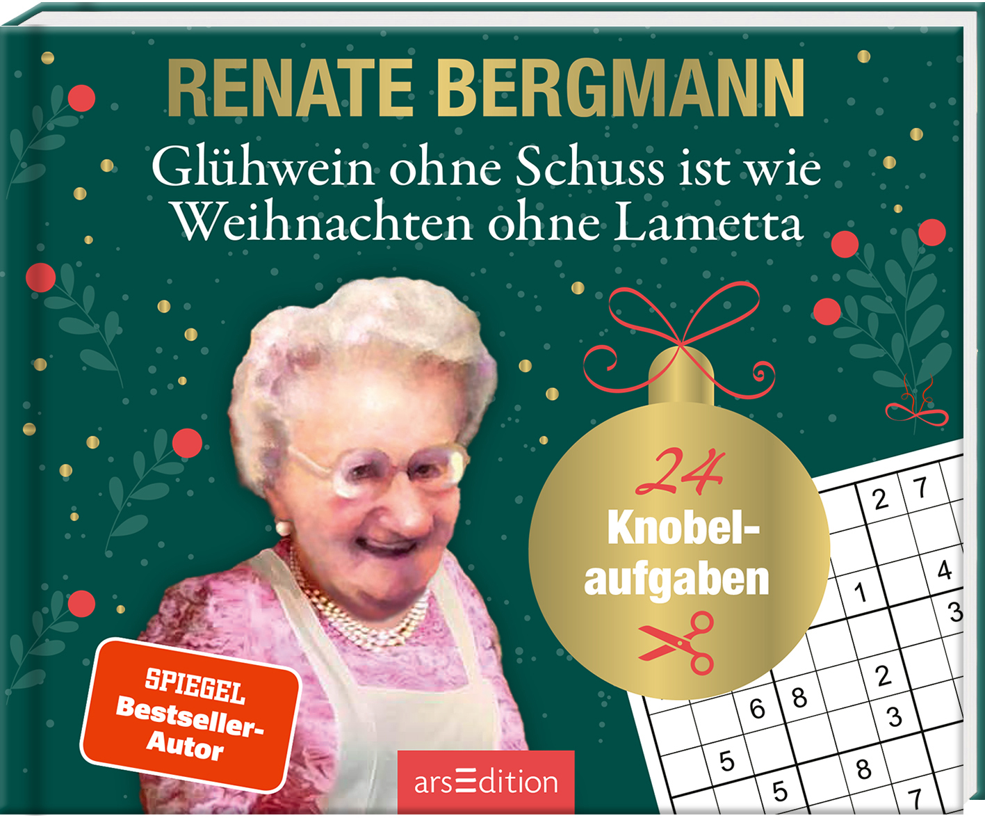 ARS EDITION Adventskalender 15.3x12.6cm 136202 24 Knobelaufgaben