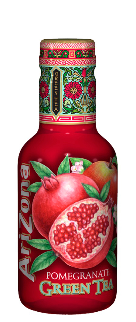 ARIZONA Green Tea Pomegranate 4184 50 cl, 6 Stk.
