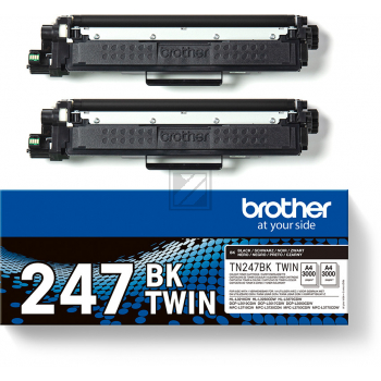 BROTHER Toner HY Twin Pack schwarz TN-247BKTWIN HL-L3210CW 2x3000 Seiten